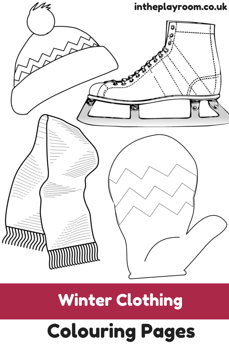 Winter Clothing Colouring Pages Winter Outfits Toddler Winter Winter Clothing Colouring Pages Winter Outfits Toddler Winter