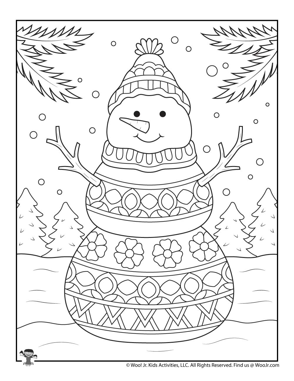 Adult Winter Coloring Pages Printable Adult Winter Coloring Pages Printable