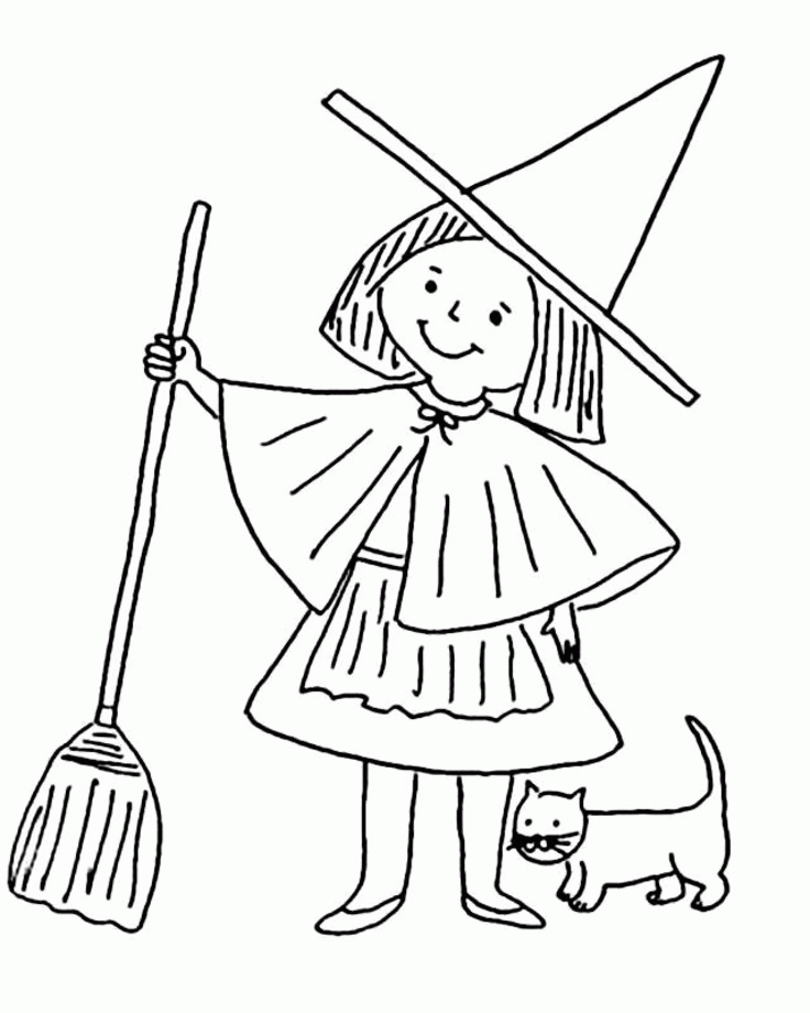 Witch Hat Coloring Page Coloring Home Witch Hat Coloring Page Coloring Home
