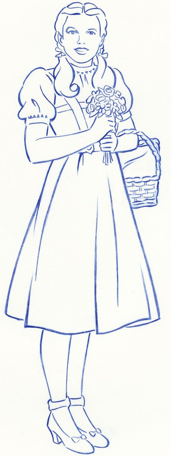 Wizard Of Oz Dorothy Drawing Drawing Word Searches Wizard Of Oz Dorothy Drawing Drawing Word Searches