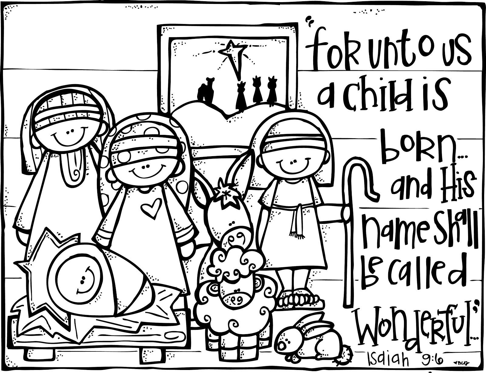 Christian Coloring Pages For Christmas Printable Christian Coloring Pages For Christmas Printable