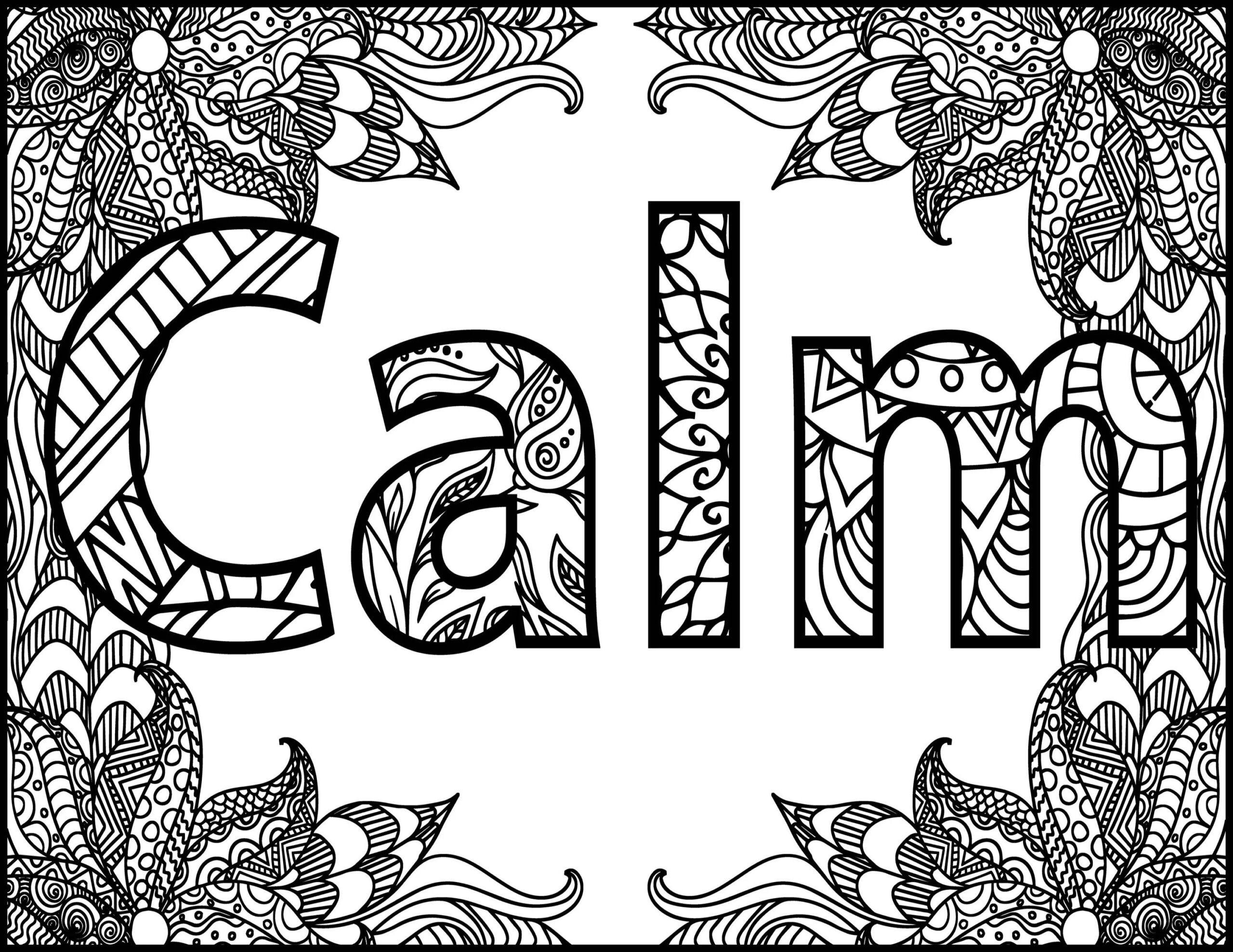 Word Coloring Pages Printable Word Coloring Pages Printable