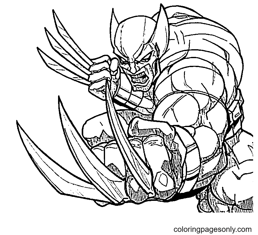 X Men The Beast Coloring Pages