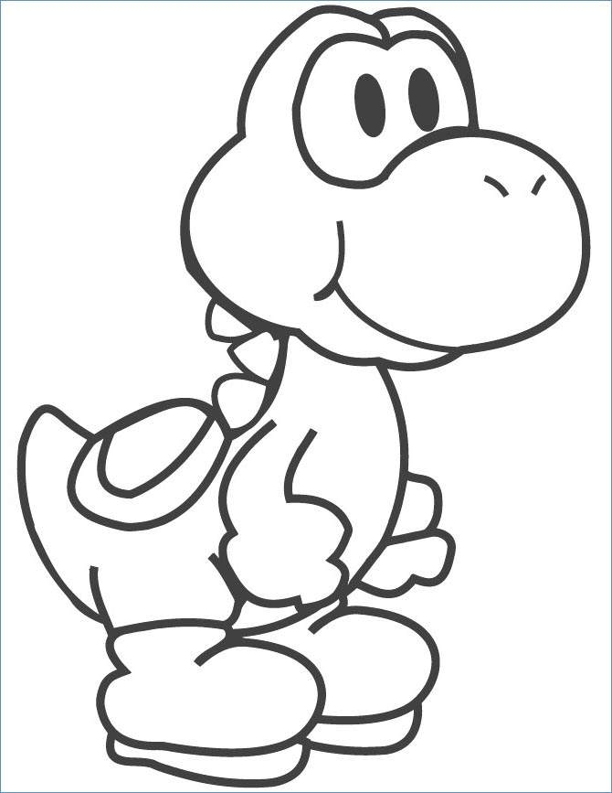 Yoshi Coloring Pages Printable