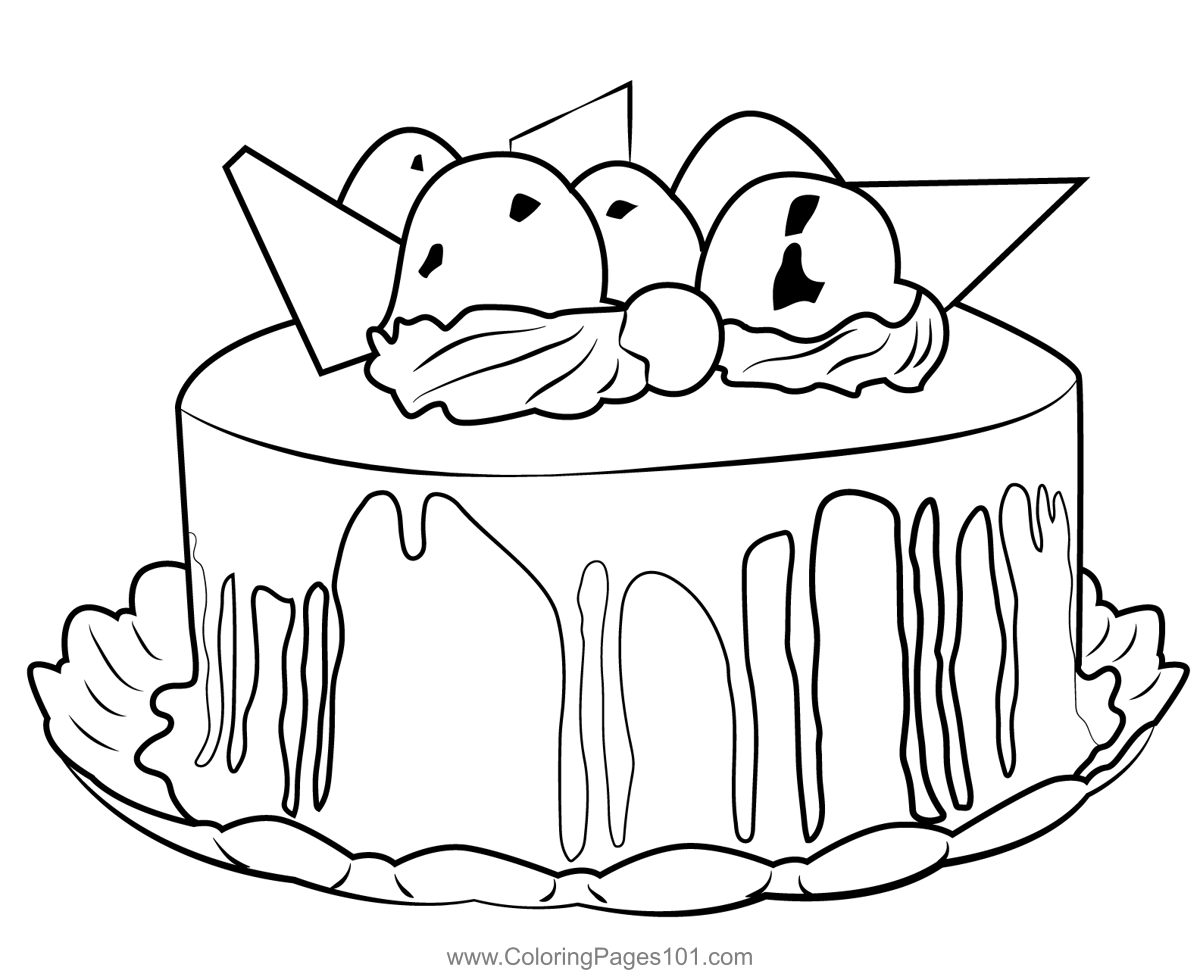 Yummy Cake Coloring Page For Kids Free Desserts Printable Coloring Yummy Cake Coloring Page For Kids Free Desserts Printable Coloring