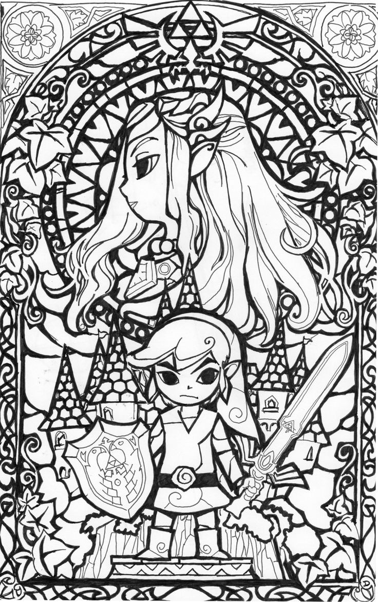 Printable Zelda Coloring Pages Printable Zelda Coloring Pages
