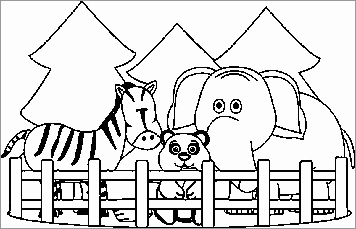 Zoo Coloring Pages ColoringBay