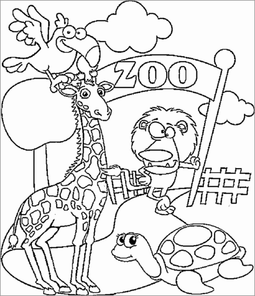 Zoo Coloring Pages Printable