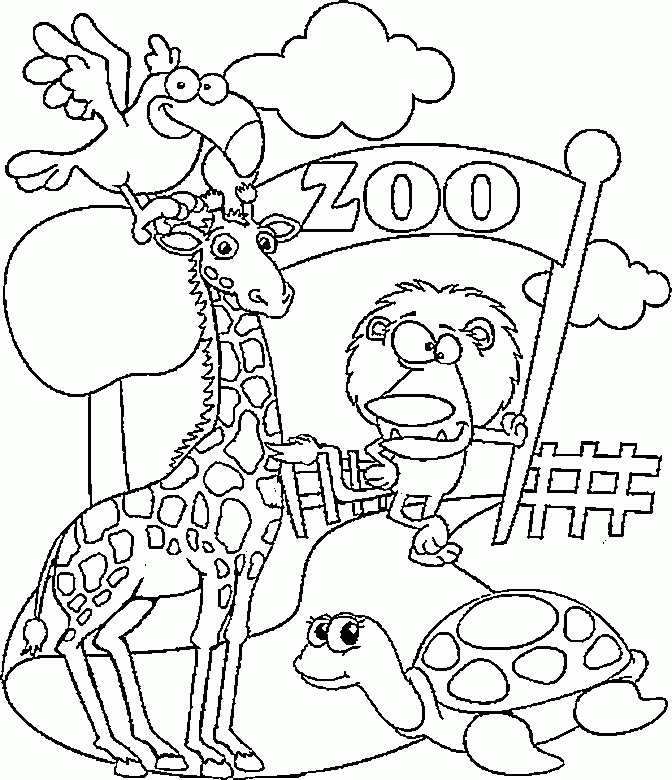 Free Printable Coloring Pages Zoo Animals Free Printable Coloring Pages Zoo Animals